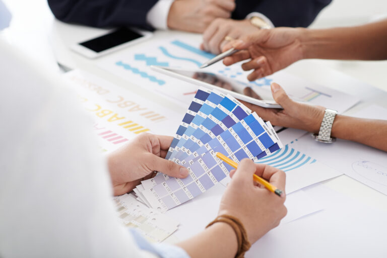 Blue for corporate identity